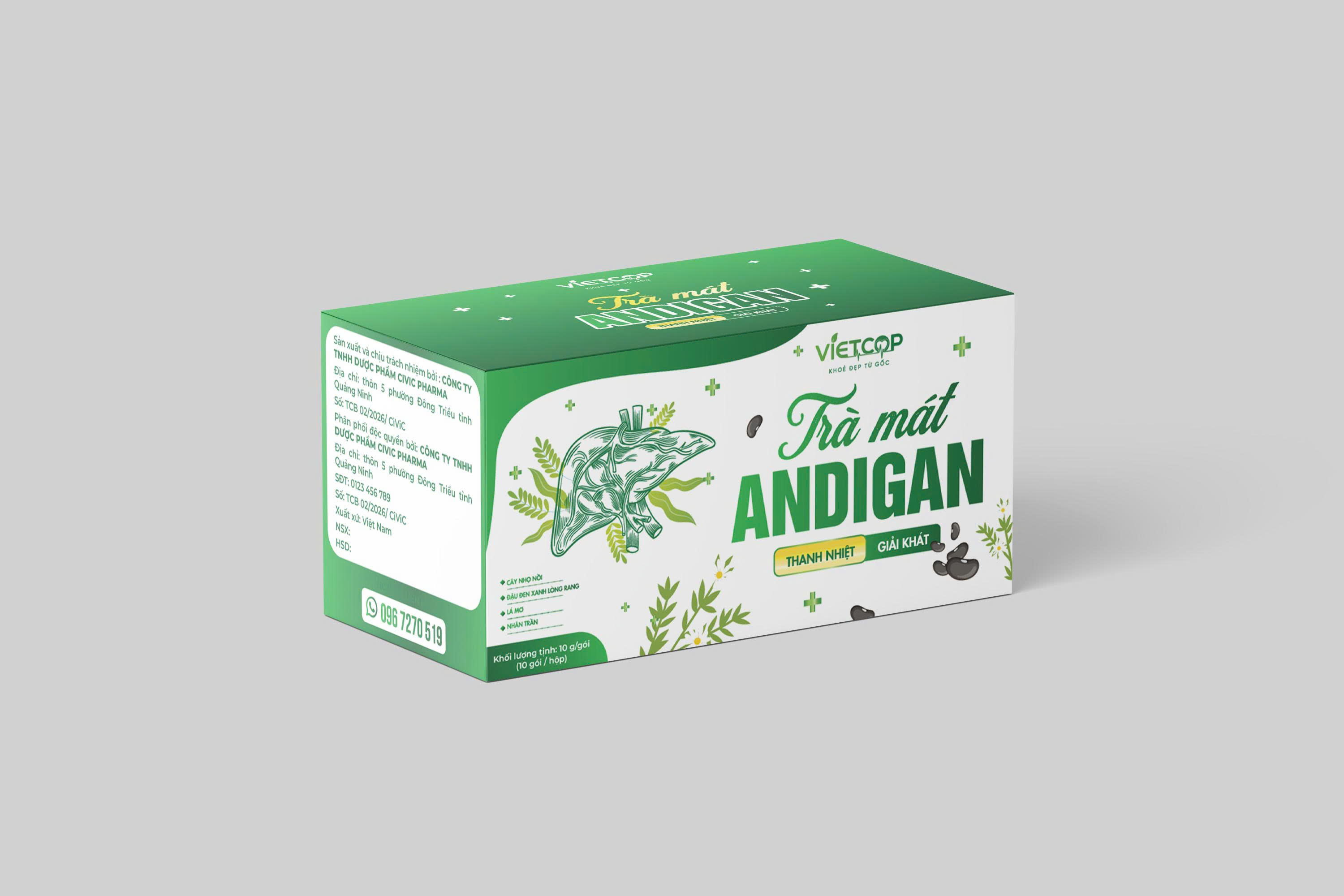 Trà mát ANDA Vietcop