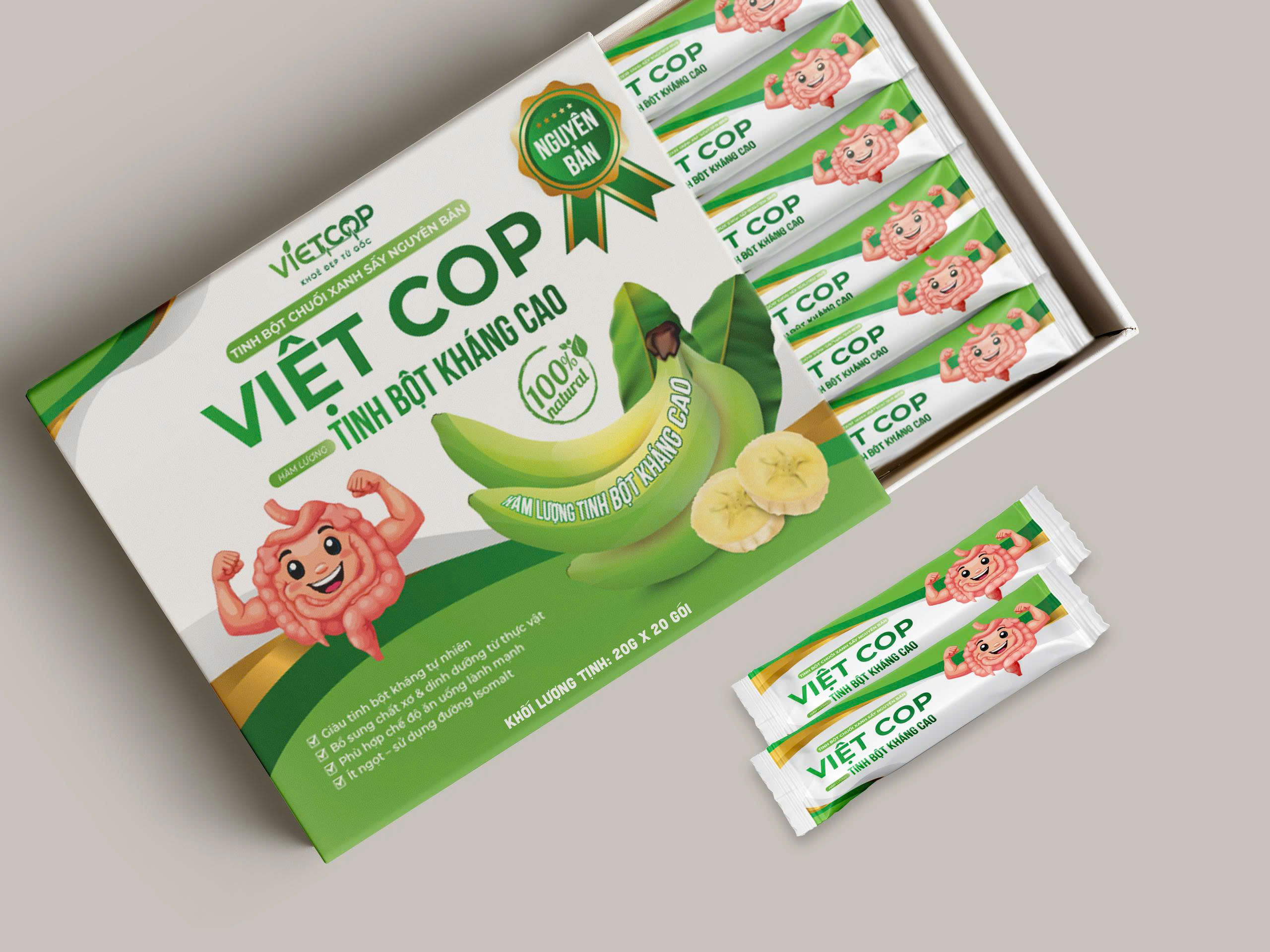 Tinh bột chuối xanh sấy thăng hoa