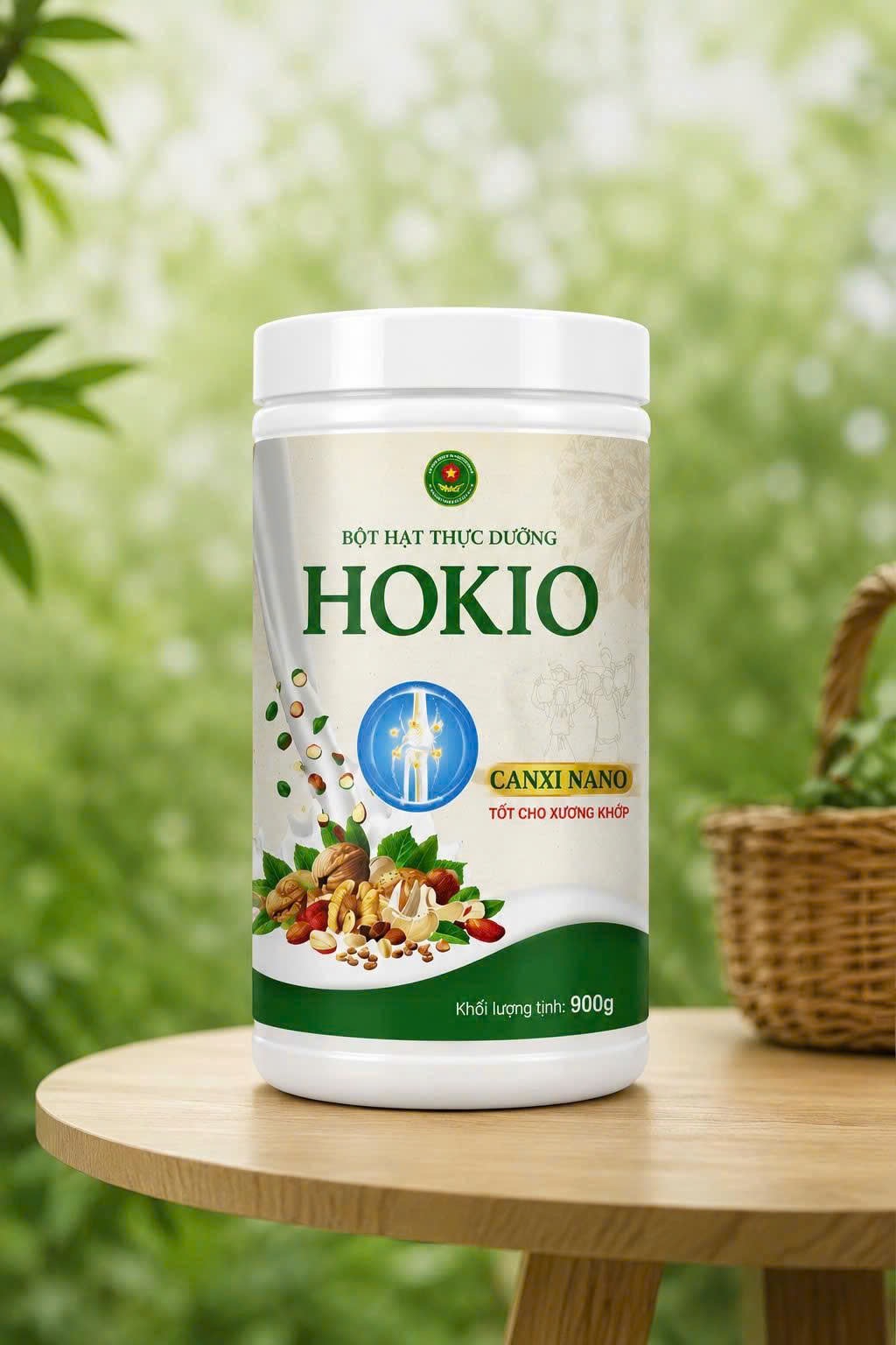 Bột hạt Thực dưỡng HOKIO - premium 900g